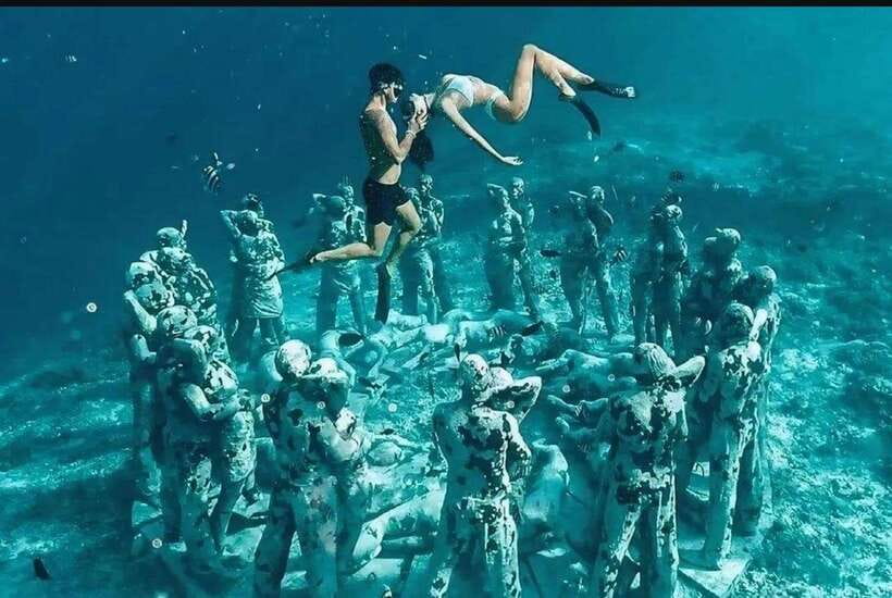 3 islands snorkeling & turtle sanctuary Gopro included - First water stop: the statue and blue coral