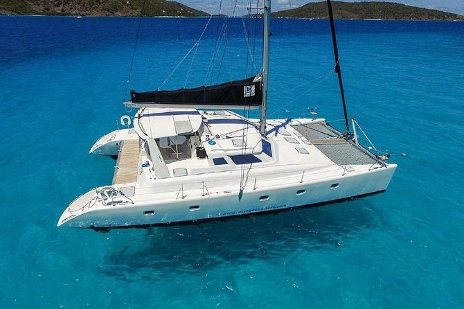 50' Luxury Yacht. Private Full or Half Day Catamaran Snorkel, & Beach Experience - What the boat day feels like from Red Hook