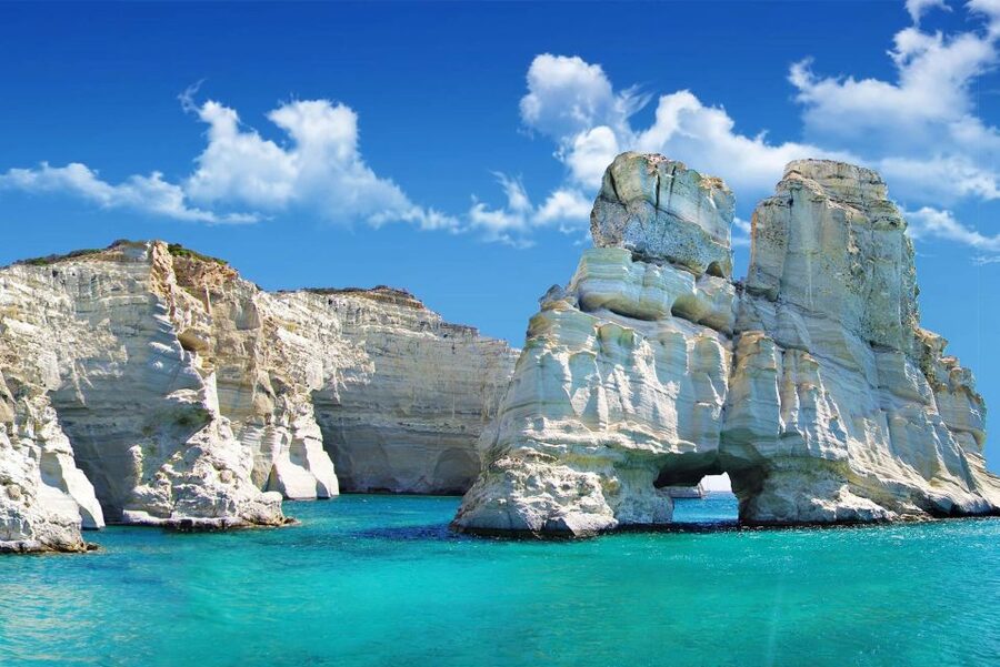 Adamas: Kleftiko Sailing Day Trip with Snorkeling and Lunch - Kalogries gives you an easy first swim