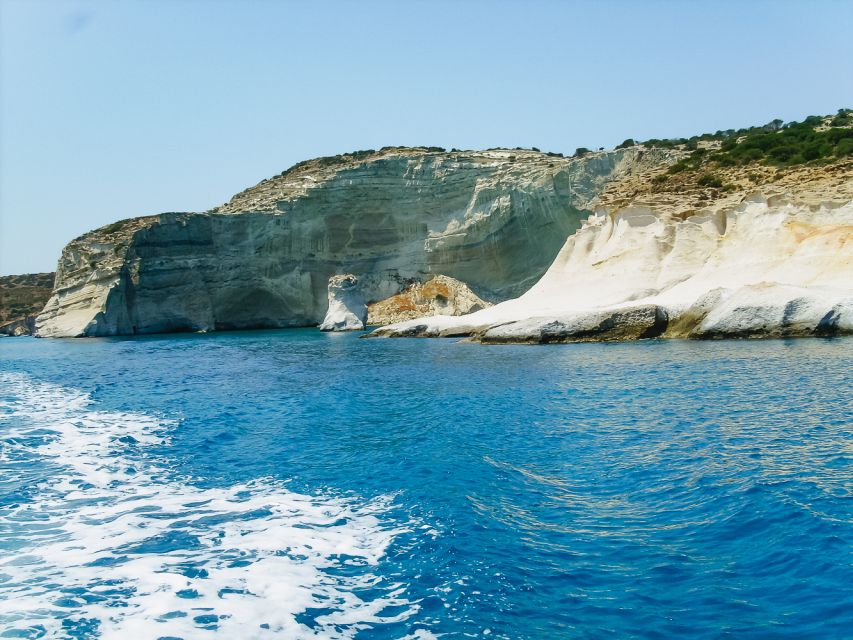Adamas: Kleftiko Sailing Day Trip with Snorkeling and Lunch - From Adamas to the volcanic west coast