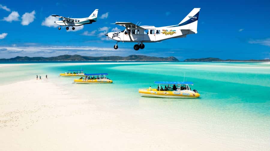 Airlie Beach: Fly Raft Package w Scenic Flight & Snorkeling - Hill Inlet and Whitehaven Beach