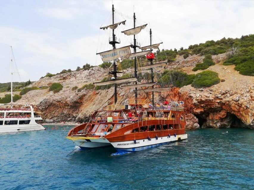 Alanya: Catamaran Boat Tour with Snorkeling with Lunch - Swimming near cliffs, caves, and the Turkish Riviera