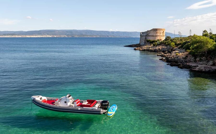 Alghero: boat tour, snorkelling, sup - Capo Galera and the final swim