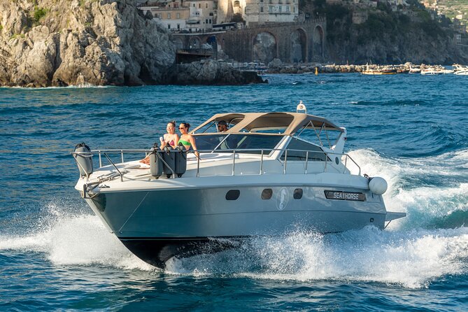 Amalfi Coast: Boat Tour 4 hours with Caves, Beaches & Snorkeling - Conca dei Marini and the first swim