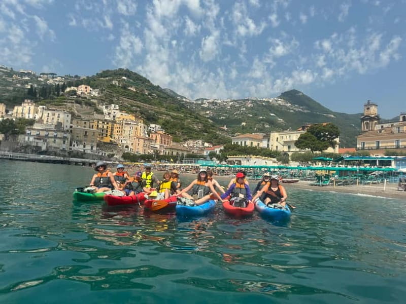 Amalfi: Kayak-Snorkel to Pandora Cave, Hidden Beach & Drinks - Dead Horse Beach and the long swimming break