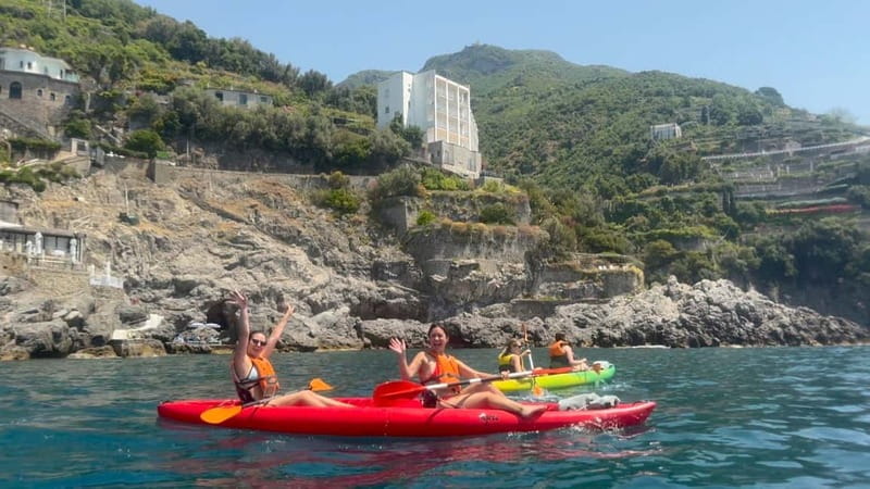 Amalfi: Kayak-Snorkel to Pandora Cave, Hidden Beach & Drinks - The effort level: pleasant, but do not underestimate it