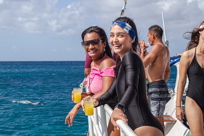 Aruba Afternoon Snorkel Sail aboard Palm Pleasure Catamaran - Food, drinks, and the social side of the sail
