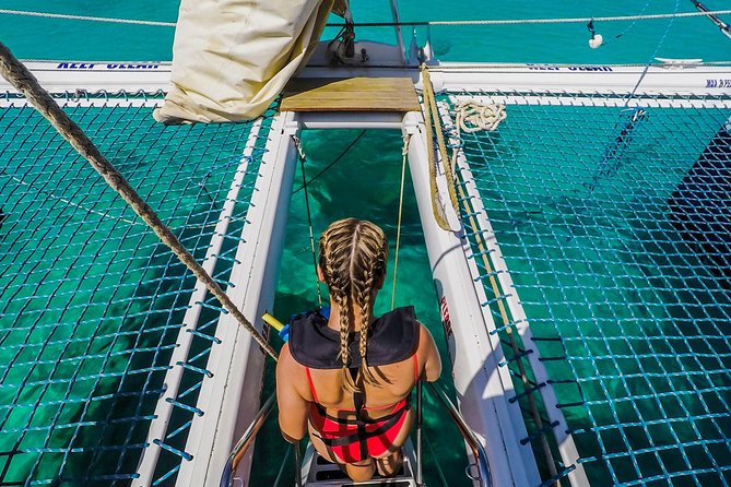 Aruba Morning Snorkel Sail aboard Palm Pleasure Catamaran - SNUBA for a closer look underwater