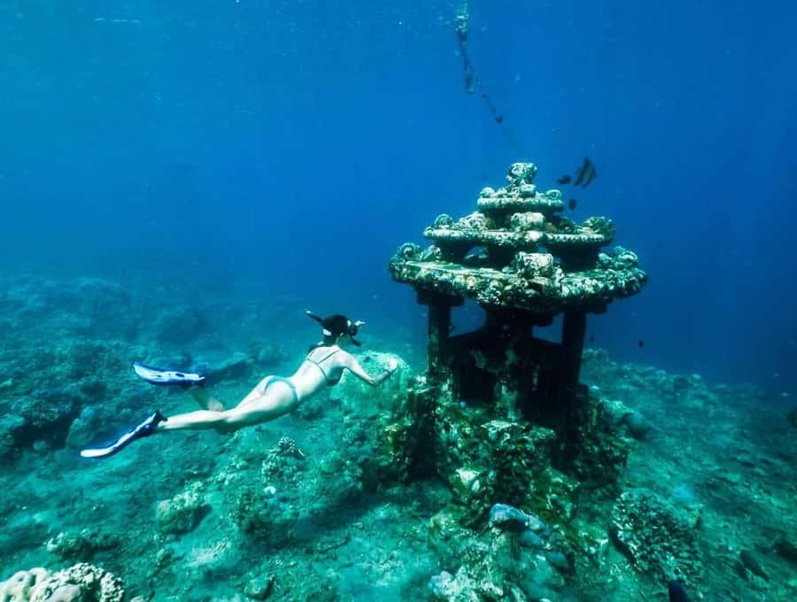 Bali/Amed: Underwater Temple Snorkeling Experience - The underwater temple at Jemeluk Bay