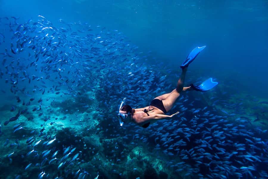 Bali: Blue Lagoon Snorkeling & Waterfall Tour with Lunch - Blue Lagoon: warm water and an easy first look