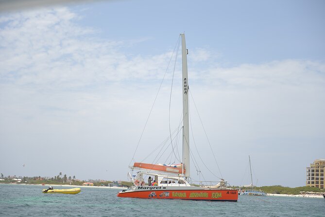 Banana Adventure Catamaran Shipwreck Snorkel and Turtle Swim - Looking for turtles at Tres Trapi