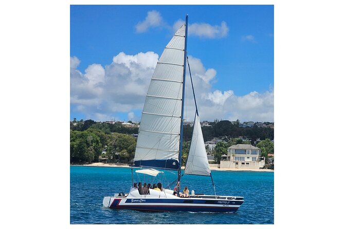Barbados Catamaran Snorkel Cruise with Lunch and Open Bar - The boat and the basic toilet