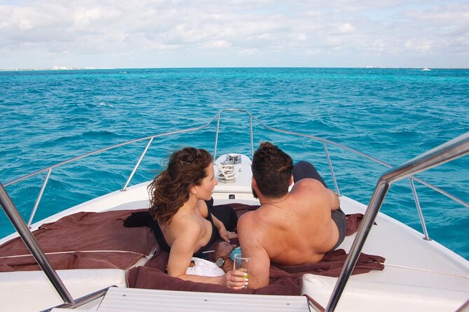 Big Yacht 48ft Rental up to 15 Pax snorkel - Reaching Isla Mujeres on the longer routes