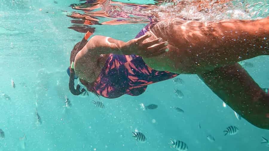 Blue Bay: Blue Bay Glass Bottom Boat Visit and Snorkeling - The 15-minute glass-bottom boat ride