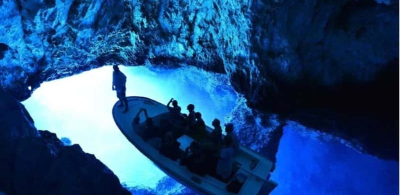 Blue Cave & Island-Hopping Tour with Snorkeling from Split - Stiniva Bay: a short swim in a dramatic cove