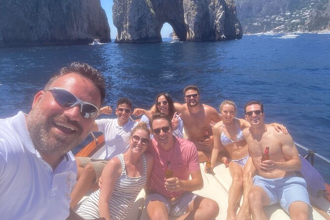 Blue Grotto and Capri Boat Tour with Aperitivo Swim and Snorkel - The cliff near Villa Jovis