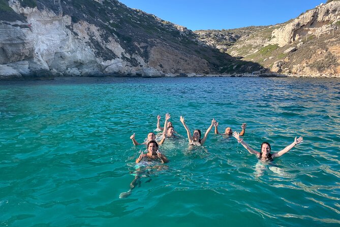 Boat Tour at Devil's Saddle: 4 Swim Stops, Snorkeling & Prosecco - Calamosca Beach offers an easy coastal pause