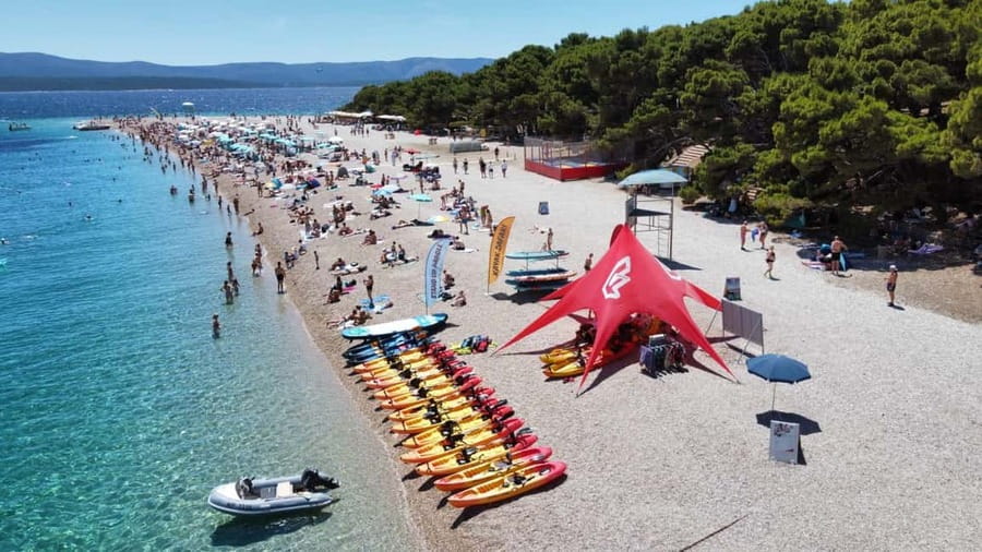 Bol: Zlatni Rat Beach Kayak Tour with Snorkeling - Why kayak around Zlatni Rat?