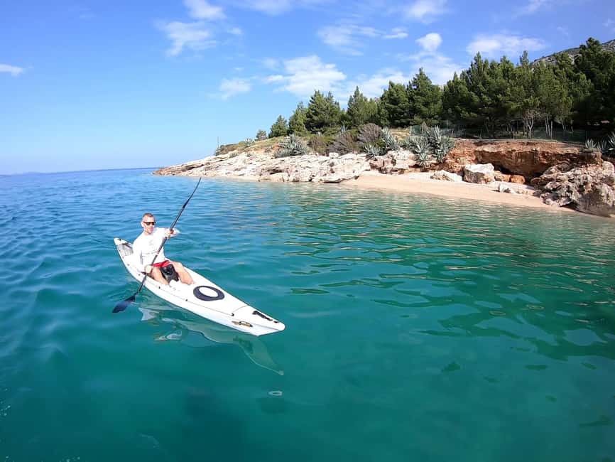 Bol: Zlatni Rat Beach Kayak Tour with Snorkeling - Starting beside Zlatni Rat Beach