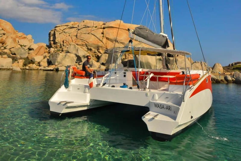 Bonifacio: Catamaran trip with snorkeling at the Lavezzi Islands - Between the islands, the boat ride matters