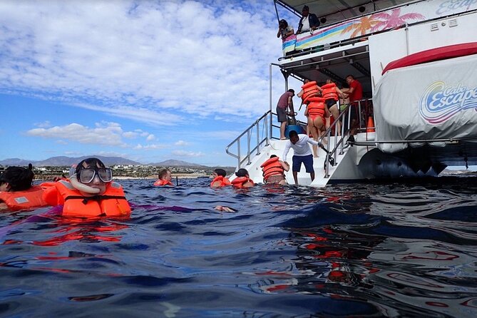 Cabo Boat Tour: Drinks, Lunch, Snorkeling, Dancing, and Transport - Snorkeling at Chileno Bay