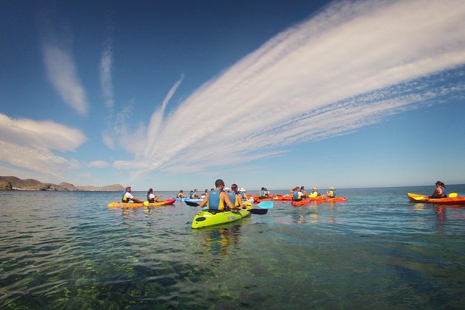 Cabo de Gata Active. Guided kayak and snorkel route through coves of the Natural Park - What you see along the three-hour route