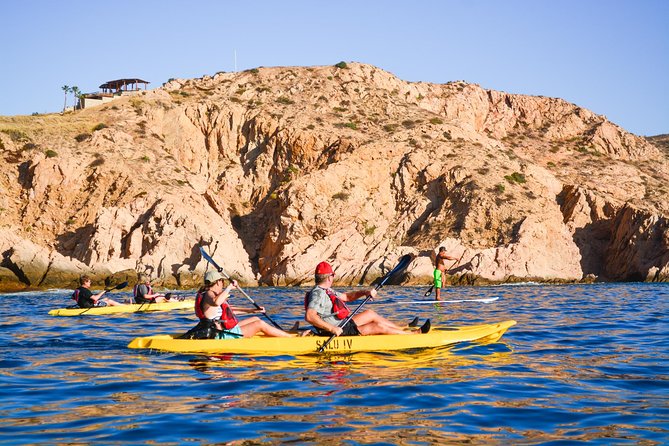 Cabo San Lucas Glass Bottom Kayak Tour and Snorkel at Two Bays - Transport, meeting point, and cruise ship details