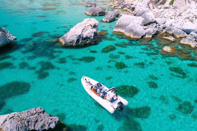 Cagliari Boat Tour with Sardatrips; Swim, Snorkeling, Sip & Snack - The Sella del Diavolo and its natural pools