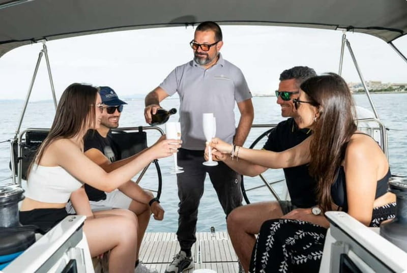Cagliari: Catamaran Tour, Swimming, Snorkeling, & Prosecco - From Portus Karalis toward Cala Bernat