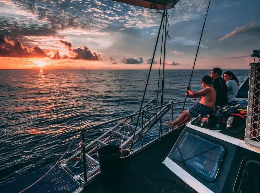 Cairns: 2-Day Great Barrier Reef Dive and Snorkel Boat Trip - Leaving Cairns on a 16-meter yacht