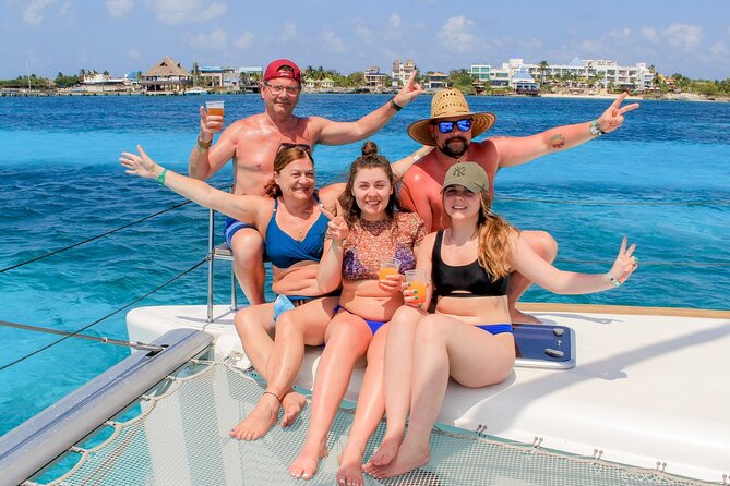 Cancún Catamaran to Isla Mujeres + Snorkel, Open Bar & Lunch - The catamaran ride and open bar