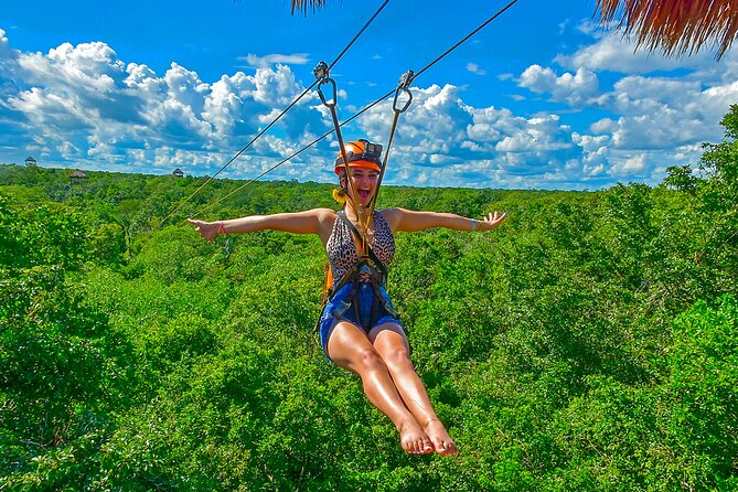 Cancun Cenote Tour: Snorkeling, Rappelling and Ziplining - Ziplining through the jungle canopy