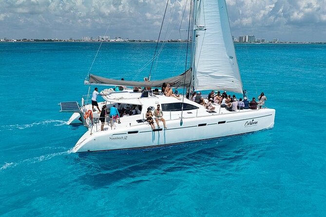 Cancun: Private Catamaran with Open Bar & Snorkeling Option - Catamaran comfort and condition