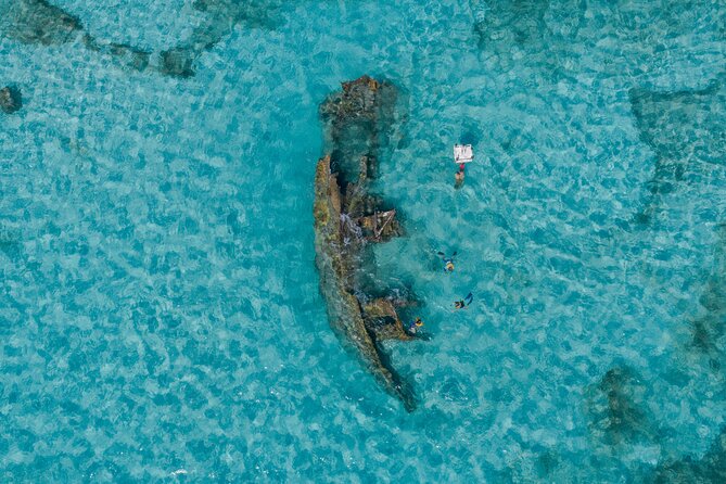 Cancun Snorkeling Tour: Swim with Turtles, Reef, Underwater Museum and Shipwreck - First stop: the MUSA statues