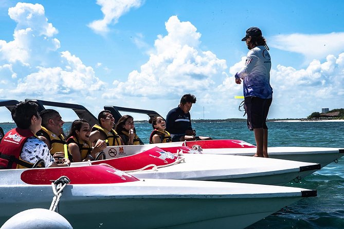 Cancun speedboat and snorkel tour: shared speedboat - The real price: $59 plus $20 in cash