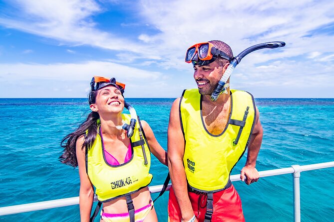 Catamaran Cruise with Snorkeling and Dunn's River Falls - Snorkeling over a living reef