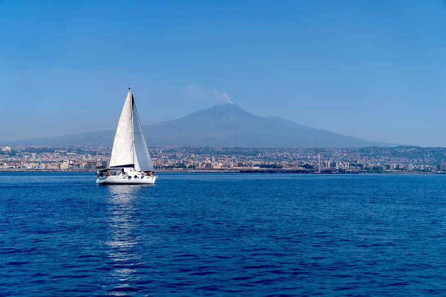 Catania: Cyclops Coast Cruise with Appetizer & Snorkeling - The volcanic coast between Catania and Aci Trezza