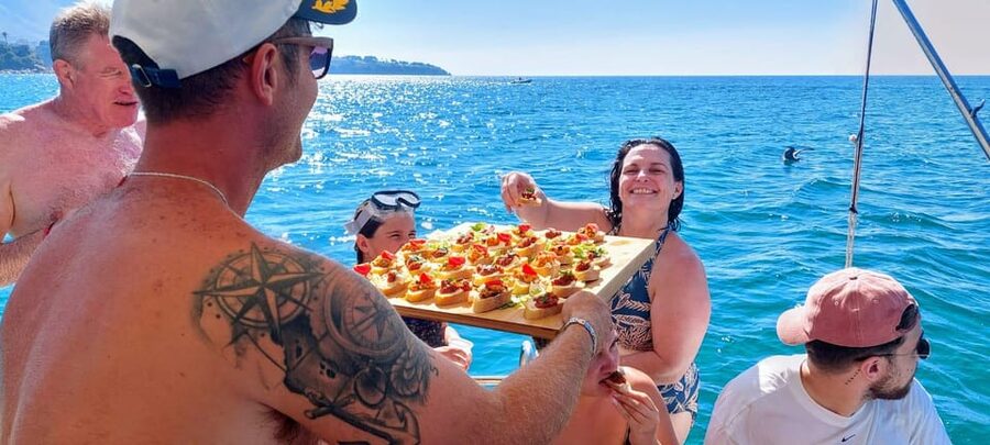Cefalù: Mini Yacht with Snorkel Stops, Caves and Aperitif - Morning, afternoon, or sunset?