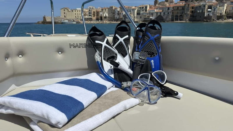Cefalù: Private Boat Tour + Snorkeling & Aperitif (1-9 pax) - First views of Cefalù from the sea
