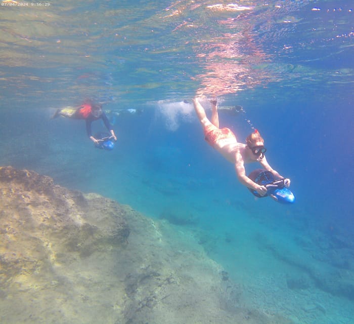 Chania: Sea Scooter Snorkeling boat tour - A possible SUP break