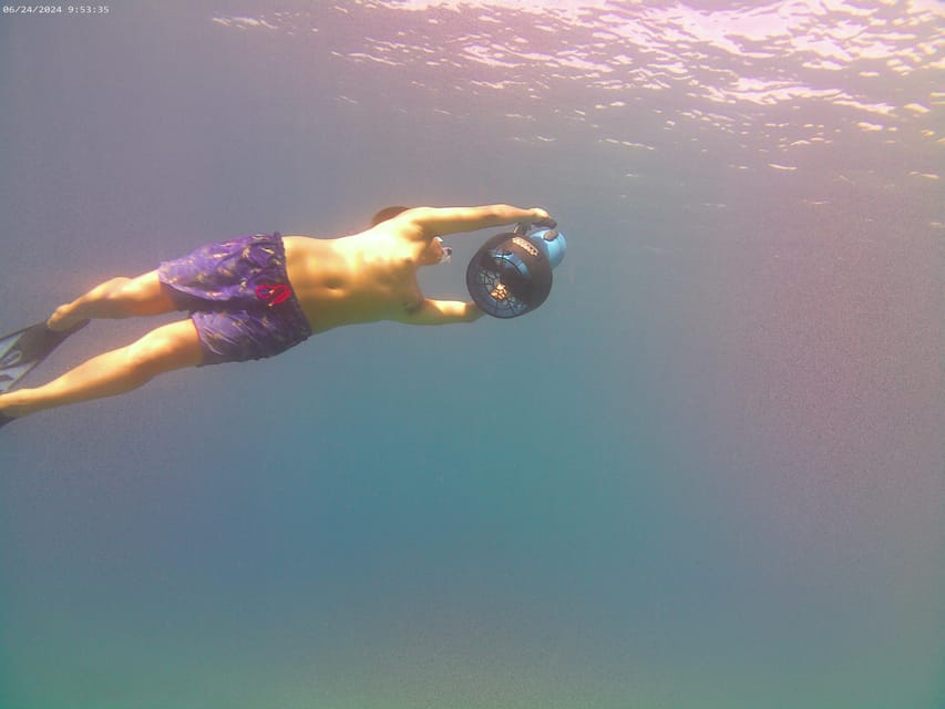 Chania: Sea Scooter Snorkeling boat tour - Photos, snacks, and the small extras