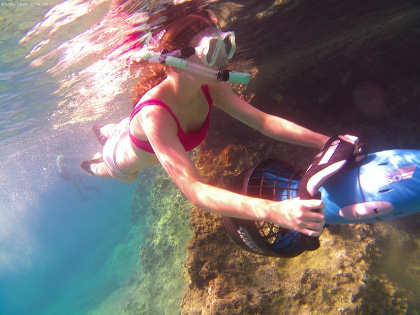 Chania: Sea Scooter Snorkeling boat tour - The boat ride into Souda Bay