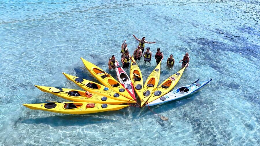 Chia: kayak tour to Tuerredda with snorkeling - Ferraglione’s rocky islands and natural pools