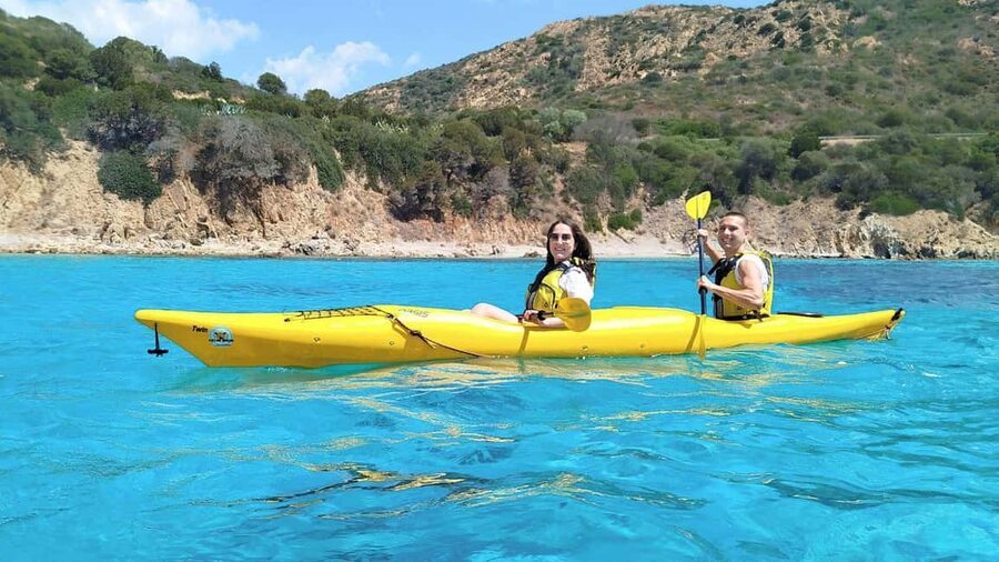 Chia: kayak tour to Tuerredda with snorkeling - The return route and fishermen’s lagoon