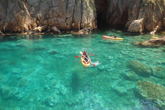 Costa Brava Kayaking and Snorkeling Small Group Tour with Lunch - Three hours of kayaking, snorkeling, and cliff jumping