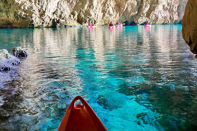 Cova dels Orguens: Cave Exploring Kayak & Snorkel Tour in Javea - Entering Dragon’s Cave