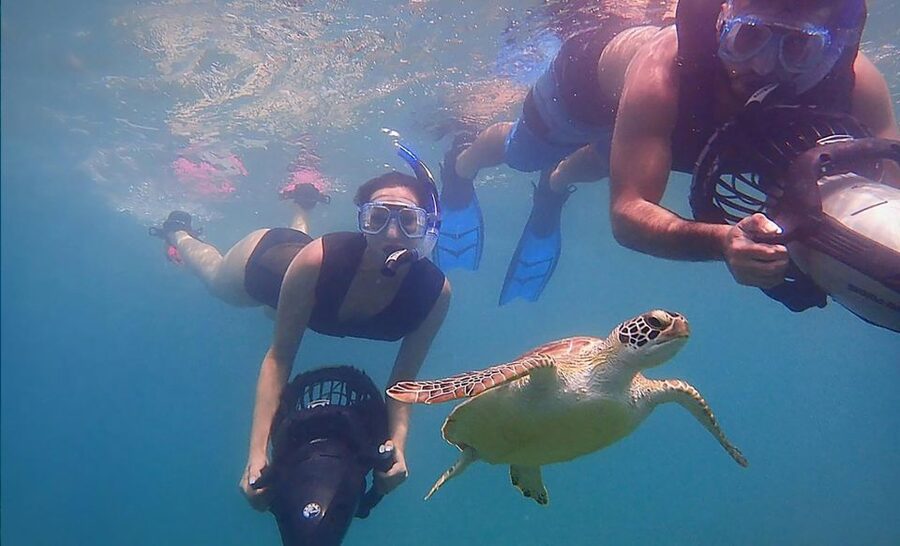 Crete: Heraklion Snorkeling Tour with Seascooter - Learning to handle the seascooter