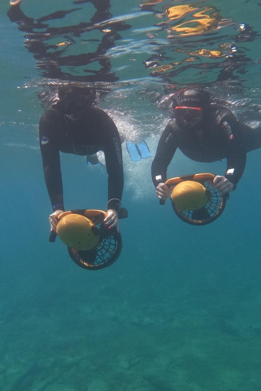 Crete: Heraklion Snorkeling Tour with Seascooter - The short van ride and arrival in Agia Pelagia