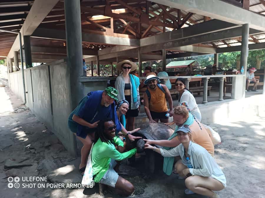 Curieuse Guided Tour, St Pierre, BBQ & 2 Snorkel Stops - A Creole BBQ with fish, chicken, and mango salad