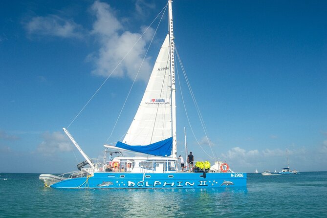 Dolphin Catamaran Snorkel and Sail with Open Bar - The Dolphin begins with a simple beach check-in
